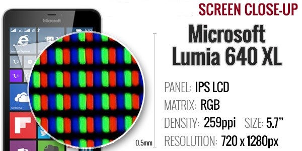 مشخصات تاچ ال سی دی lumia 640 xl